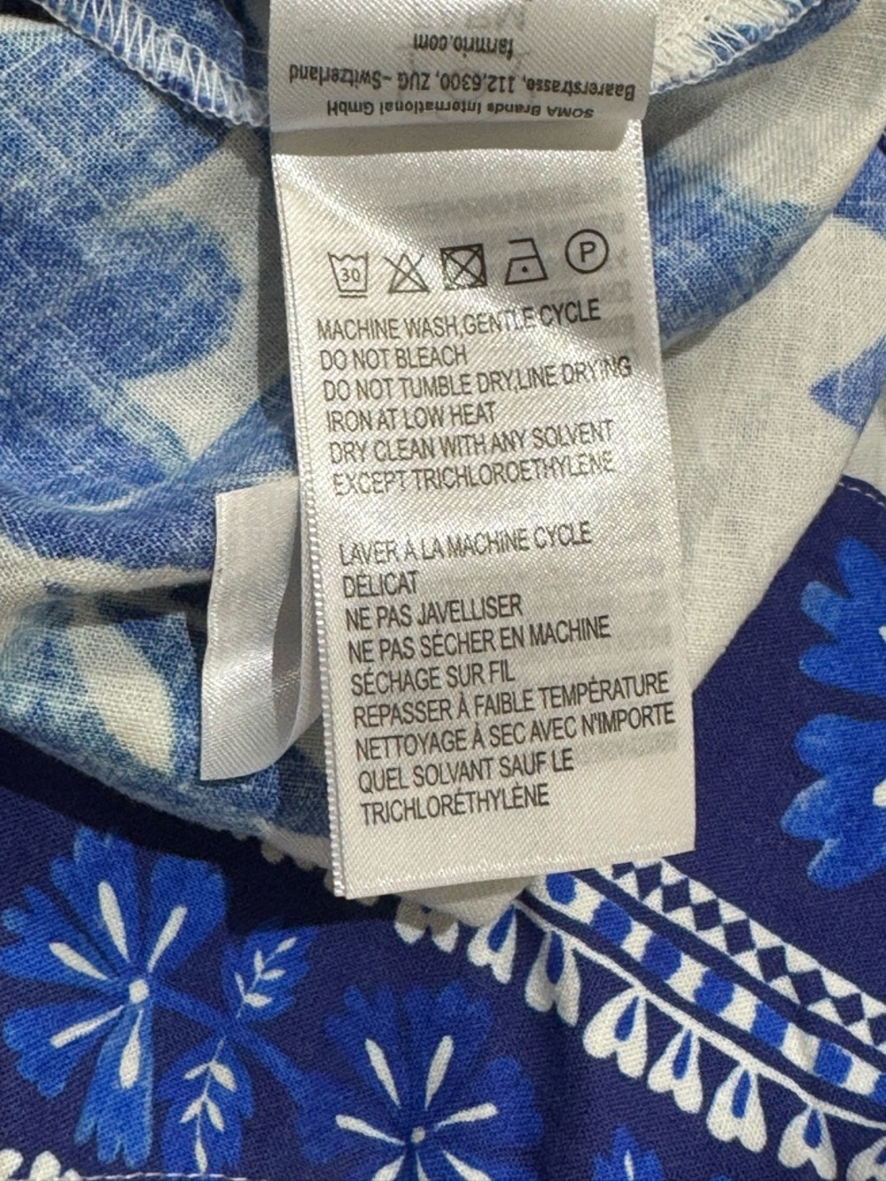 FARM Rio Blue and White Floral Print Maxi Dress - Picture 11 of 13